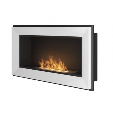 SIMPLEFIRE FRAME 900 WHITE bioethanol fireplace wall-mounted-insert