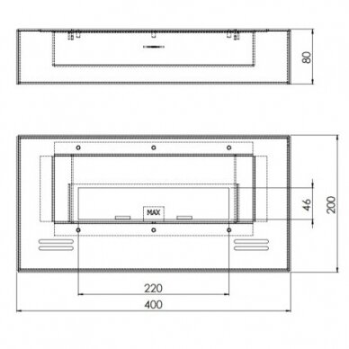 SIMPLEFIRE SIMPLEBOX 400 free standing biofireplace 4