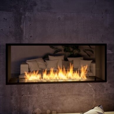 SLIMFIRE 2SIDE 1200 SLIM bioethanol built-in fireplace 2