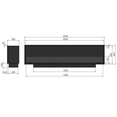 SLIMfire INSIDE 2000 bioethanol fireplace insert 10