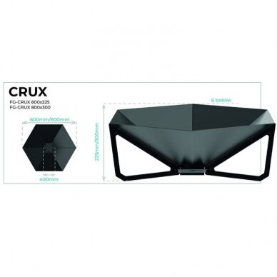 STALFLEX CRUX 800x300 metalinė laužavietė 3