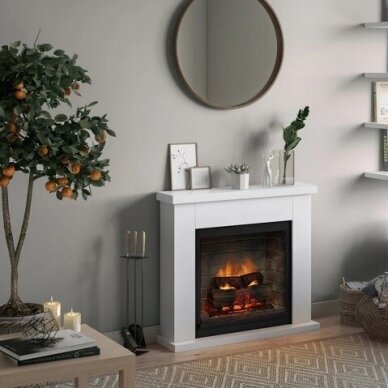 TAGU FRODE PowerFlame 2 PURE WHITE free standing electric fireplace 2