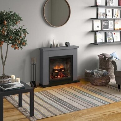 TAGU FRODE PowerFlame 2 SOLID GREY free standing electric fireplace 4