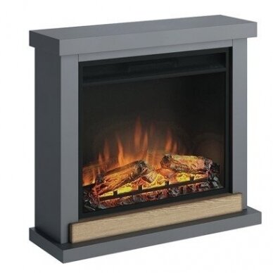 TAGU HAGEN SOLID GREY 23" free standing electric fireplace 1