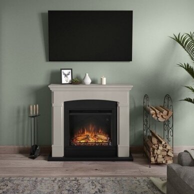 TAGU HELMI LIGHT BEIGE 23" free standing electric fireplace