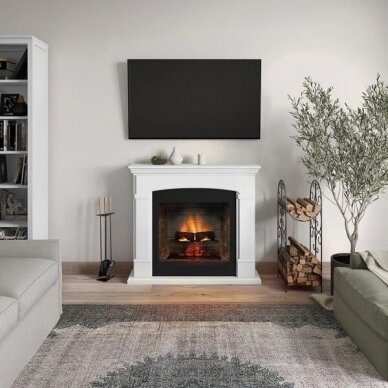 TAGU HELMI PowerFlame 2 PURE WHITE free standing electric fireplace