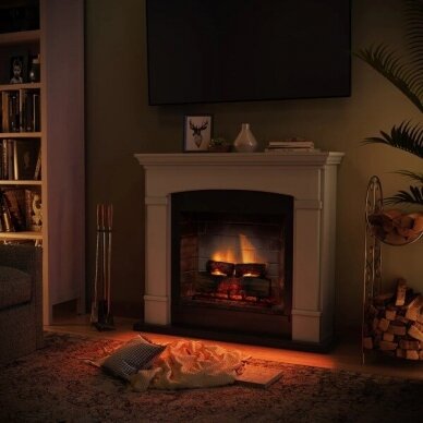 TAGU HELMI PowerFlame 2 LIGHT BEIGE free standing electric fireplace 2