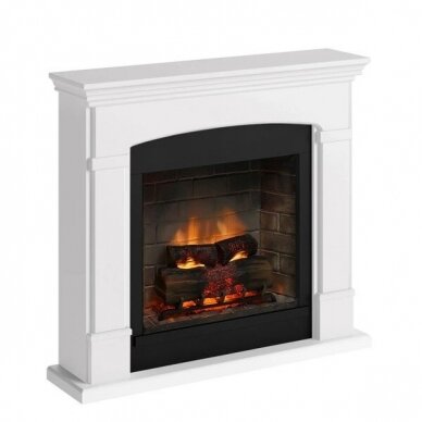 TAGU HELMI PowerFlame 2 PURE WHITE free standing electric fireplace 3