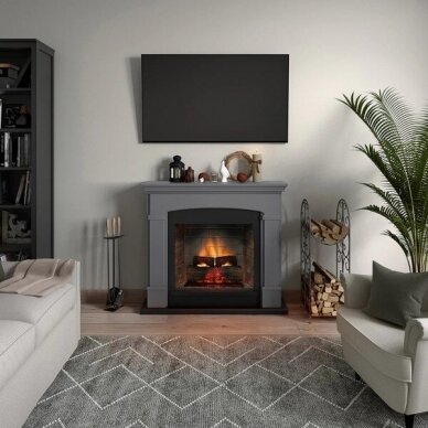 TAGU HELMI PowerFlame 2 SOLID GREY free standing electric fireplace 3