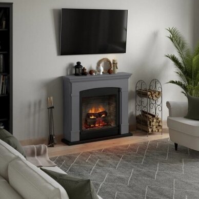 TAGU HELMI PowerFlame 2 SOLID GREY free standing electric fireplace 2