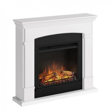 TAGU HELMI PURE WHITE 23" free standing electric fireplace 1