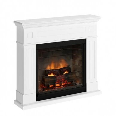 TAGU LARSEN PowerFlame 2 PURE WHITE free standing electric fireplace