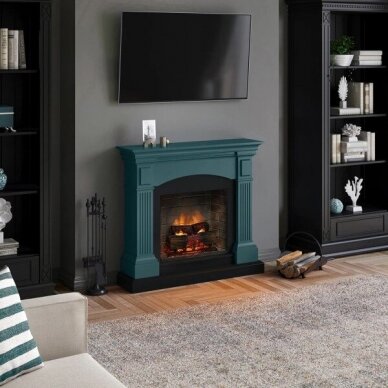 TAGU MAGNA PowerFlame 2 SOFT TURQUOISE free standing electric fireplace 3