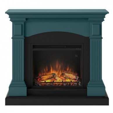 TAGU MAGNA SOFT TURQUOISE 23" free standing electric fireplace 2