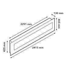 XARALYN TRIVERO 240 LED electric fireplace wall-mounted 1