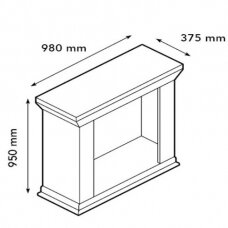 XARALYN CADIZ BUILT-IN UNIT L STONE pastatomas biožidinys