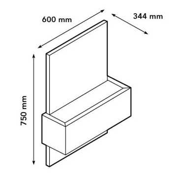 XARALYN QUERO 4114LB STAINLESS bioethanol fireplace wall-mounted 1