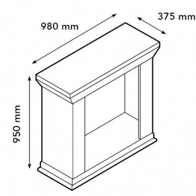 XARALYN CADIZ BUILT-IN UNIT L MEDALLION brīvi stavošs biokamīns 1