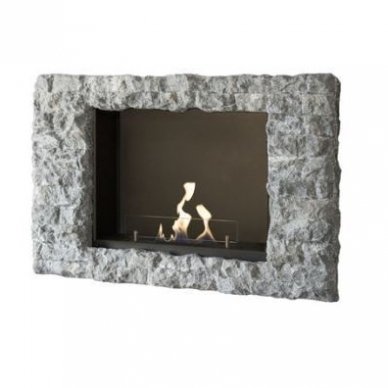 XARALYN GOYA 4114B STONE bioethanol fireplace wall-mounted-insert