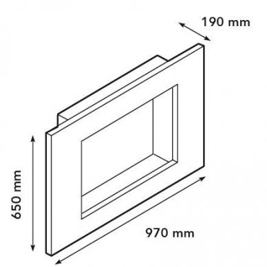 XARALYN GOYA 4114B STONE biokamin seinale-sisseehitatav 2