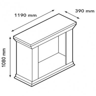 XARALYN KOS BUILT-IN UNIT L MEDALLION free standing biofireplace 1