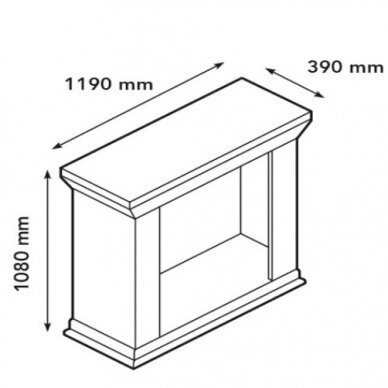 XARALYN KOS BUILT-IN STONE F02 brīvi stavošs biokamīns 1