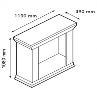 XARALYN KOS BUILT-IN STONE F03 brīvi stavošs biokamīns 1