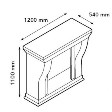 XARALYN KRETA BUILT-IN F02 brīvi stavošs biokamīns 1