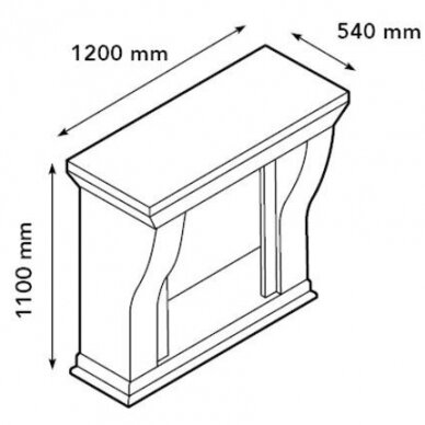 XARALYN KRETA BUILT-IN MEDALLION F02 brīvi stavošs biokamīns 1