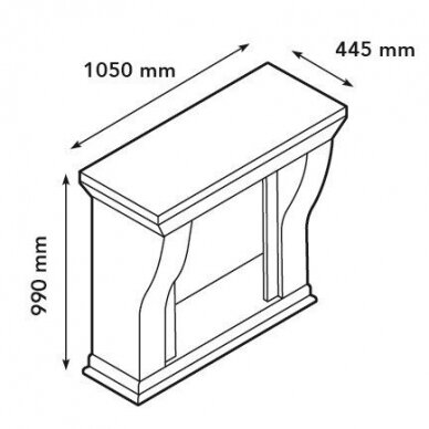 XARALYN KRETA MINI BUILT-IN F03 pastatomas biožidinys 1