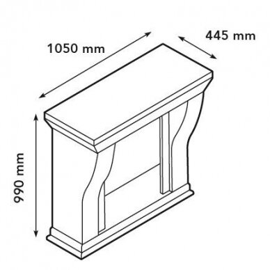 XARALYN KRETA MINI BUILT-IN MEDALLION F02 brīvi stavošs biokamīns 1