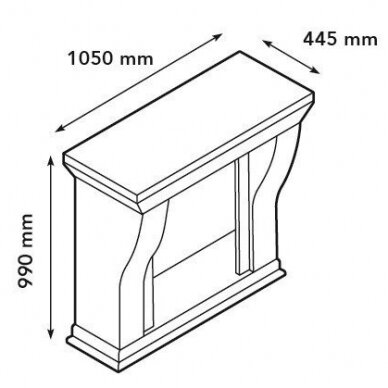 XARALYN KRETA MINI BUILT-IN MEDALLION F03 free standing biofireplace 1