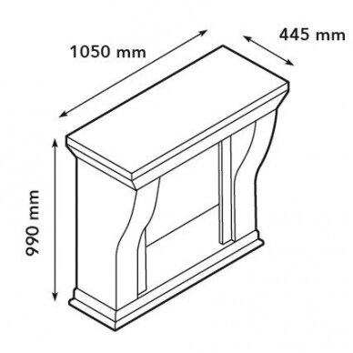 XARALYN KRETA MINI BUILT-IN STONE F02 pastatomas biožidinys 1