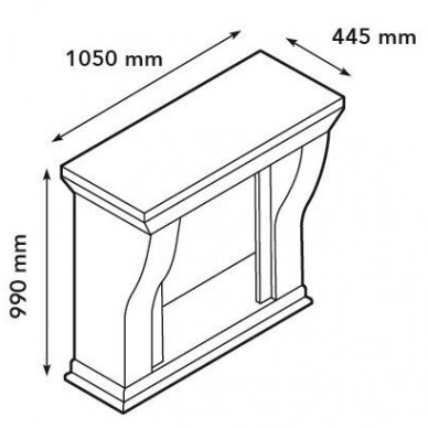 XARALYN KRETA MINI BUILT-IN STONE F03 biokamin 1