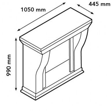 XARALYN KRETA MINI F03 Cassette 600 электрические камин 1