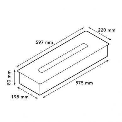 XARALYN L 5820LB bioethanol fireplace insert 2