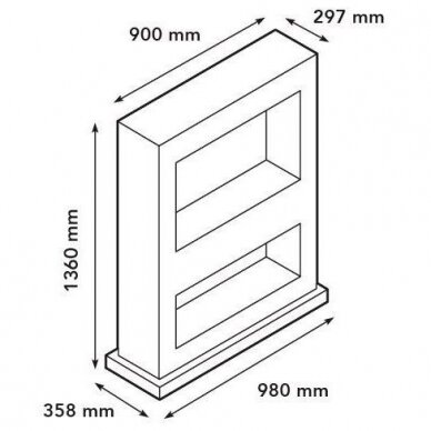 XARALYN LASIZE CONCRETE Cassette 600 электрические камин 1