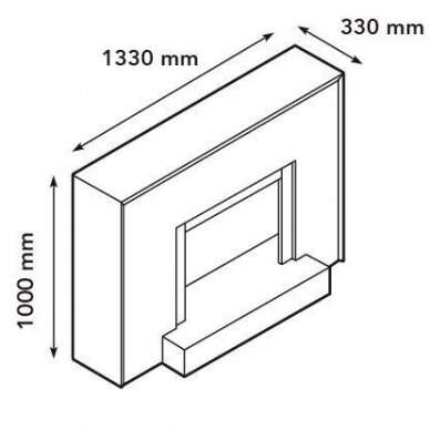 XARALYN MARVIK 9010 Cassette 600 elektrikamin 1