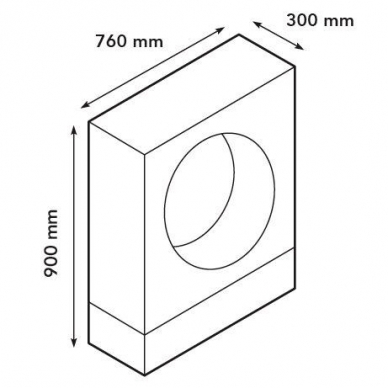 XARALYN MILANO 4114S free standing biofireplace 1