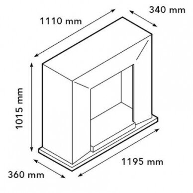 XARALYN NERO BUILT-IN MEDALLION C02 free standing biofireplace 1