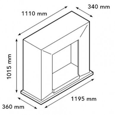 XARALYN NERO BUILT-IN STONE C02 переносной биокамин 1