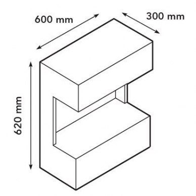 XARALYN NOVA 4114LB CONCRETE biokamin seinale-sisseehitatav 1