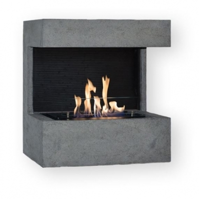 XARALYN NOVA 4114LB CONCRETE bioethanol fireplace wall-mounted-insert