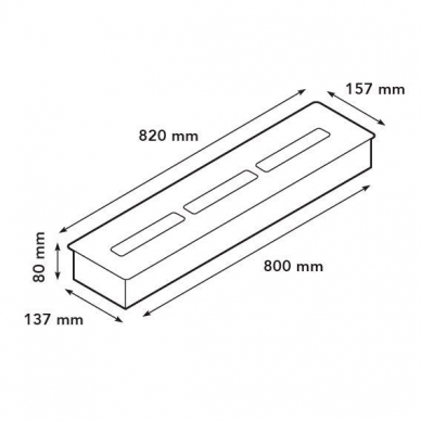 XARALYN XL 8014LB bioethanol fireplace insert 2