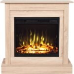AFLAMO VIGO LIGHT OAK eraldiseisev elektrikamin ümbrisega