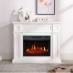 ARFLAME LINZ AFS23S WHITE freestanding electric fireplace with surround