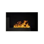 BIOHEAT 650x400 TUV BLACK встраиваемый / настенный биокамин
