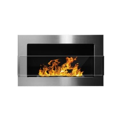 BIOHEAT 650x400 TUV GLASS biožidinys įmontuojamas - pakabinamas su stiklu