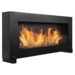BIOHEAT BOX 900x400 GLASS BLACK eraldiseisev biokamin