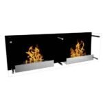 CACHFIRES DOUBLE NEVADA wall-mounted biofireplace